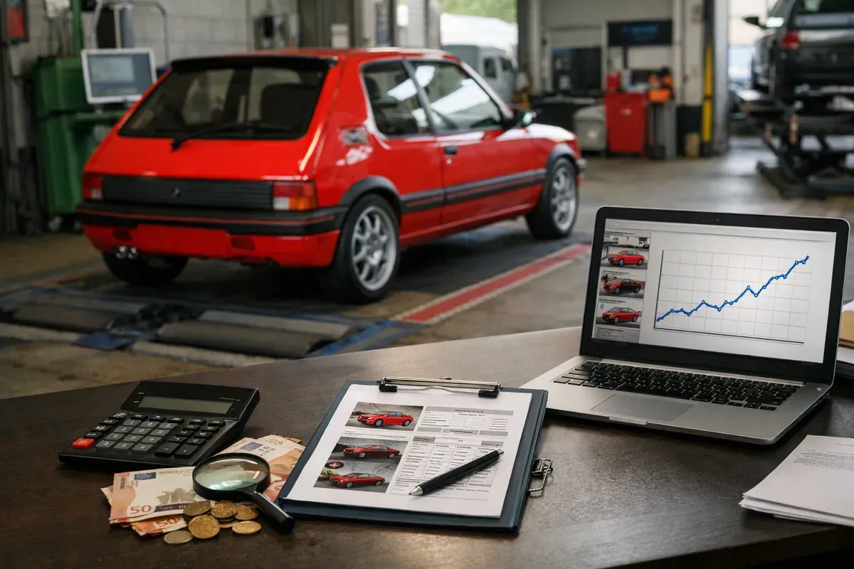 Analyse de la cote de la Peugeot 205 GTI 1.9 en 2021