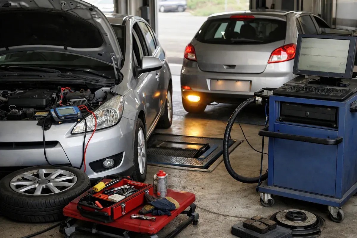 Préparation du véhicule pour le contrôle technique avant la vente