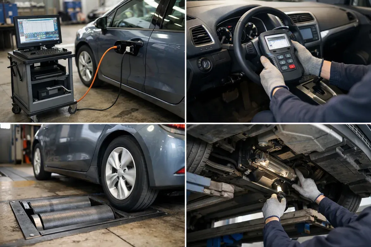 Déroulement étape par étape du contrôle technique