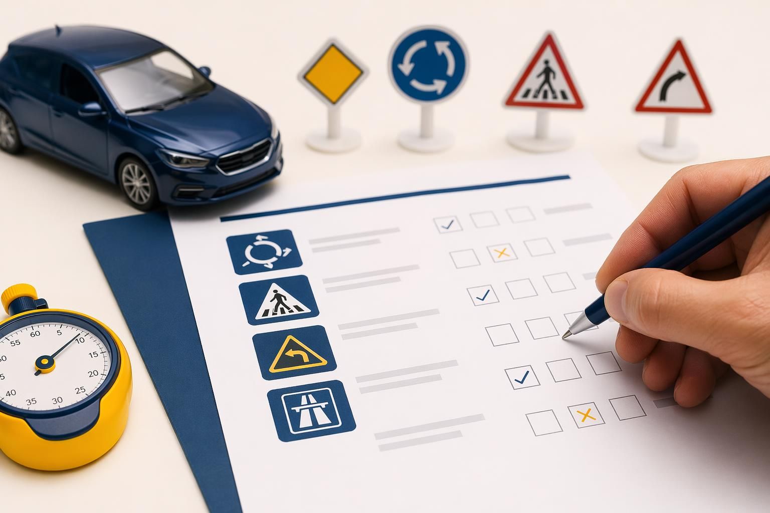 Combien de fautes sont autorisées à l'examen du code de la route ?