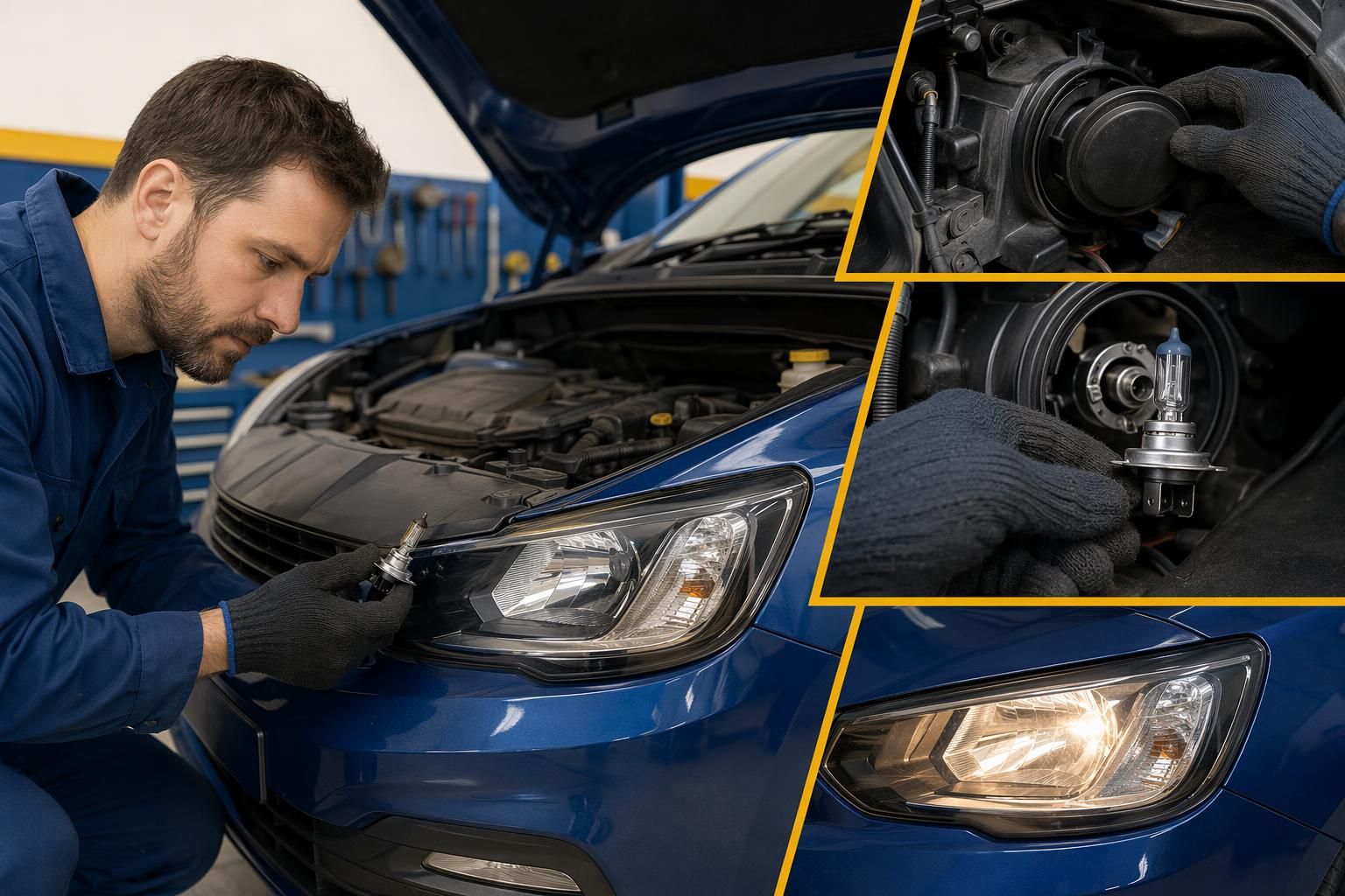 Apprendre facilement à changer une ampoule de phare de voiture