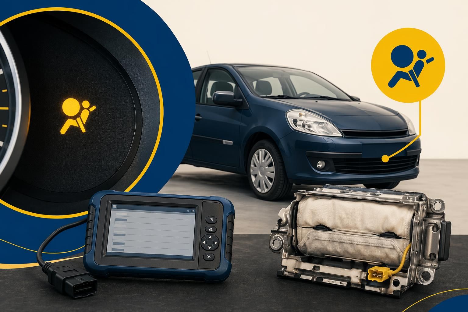 Problème voyant airbag clio 3