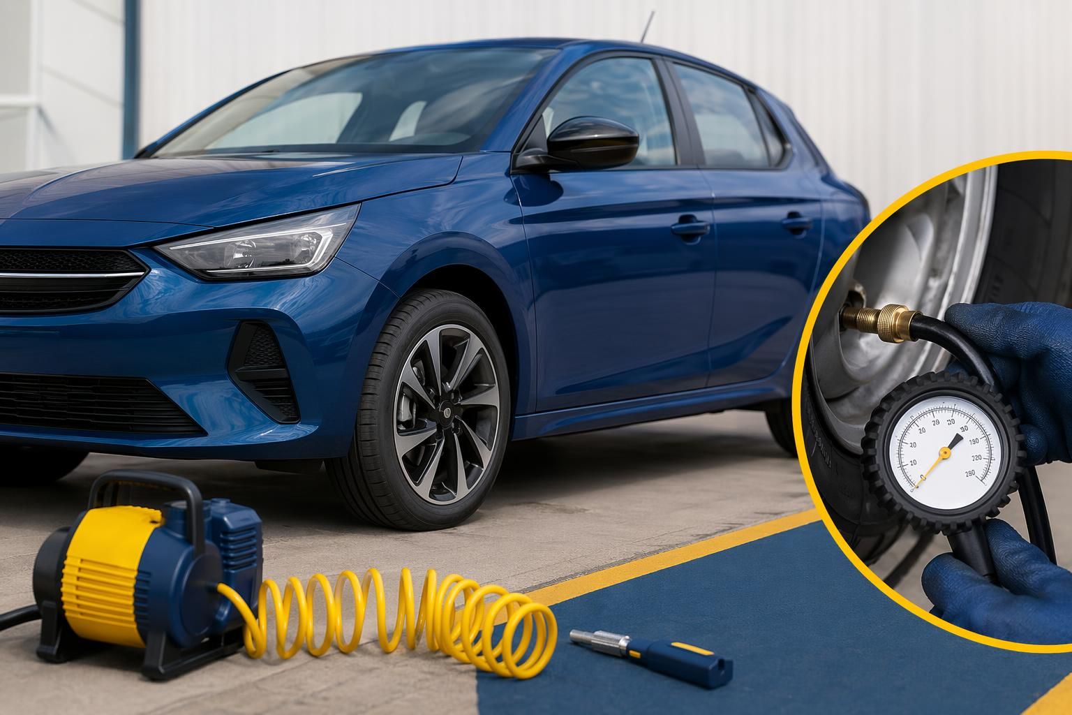 Quelle pression des pneus sur une Opel Corsa ?
