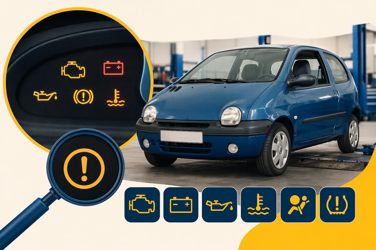 Quelles sont les significations des voyants de la Renault Twingo 2 ?