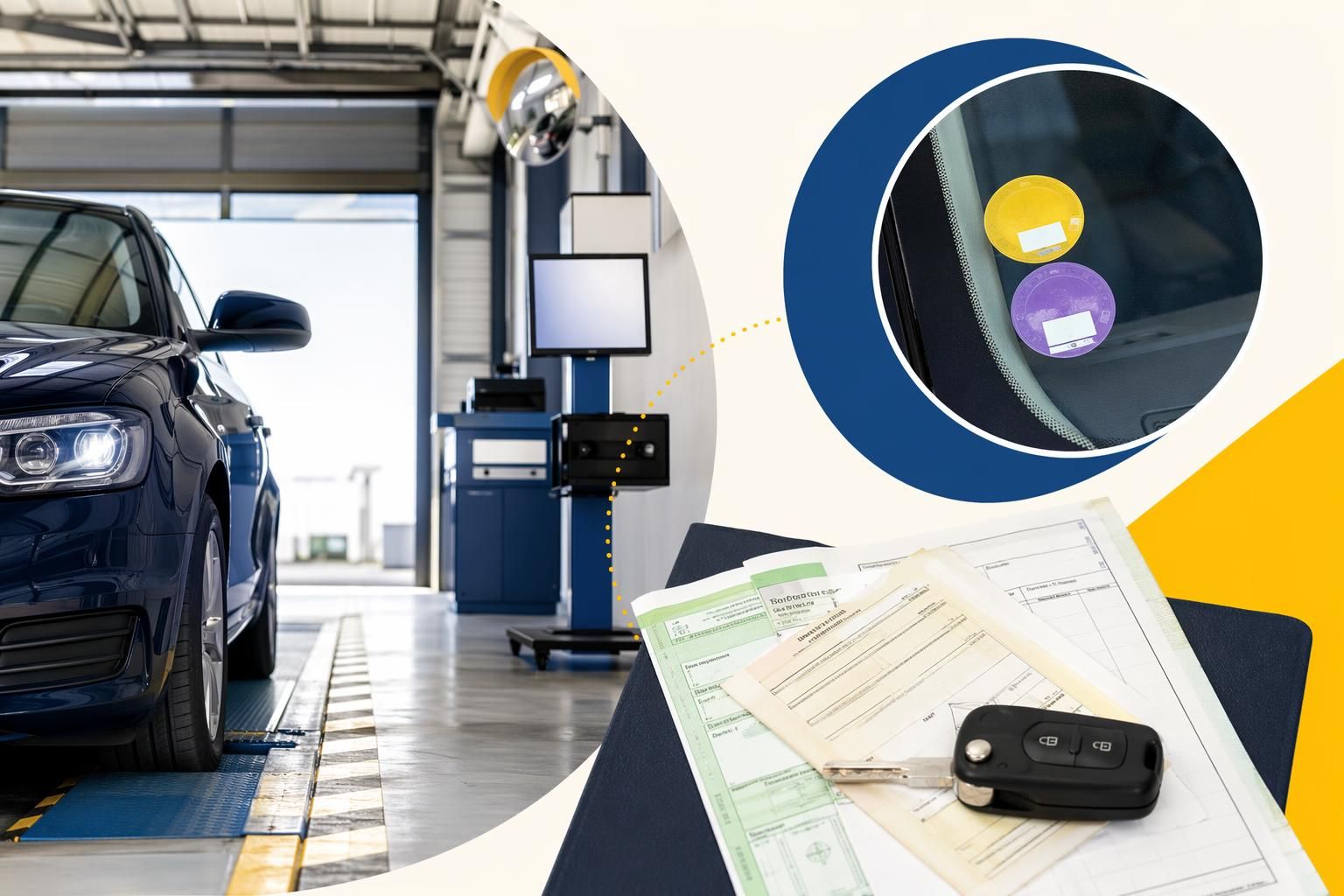 Quel document me faut-il pour le contrôle technique ? Quelles sont les vignettes obligatoires pour ma voiture ?