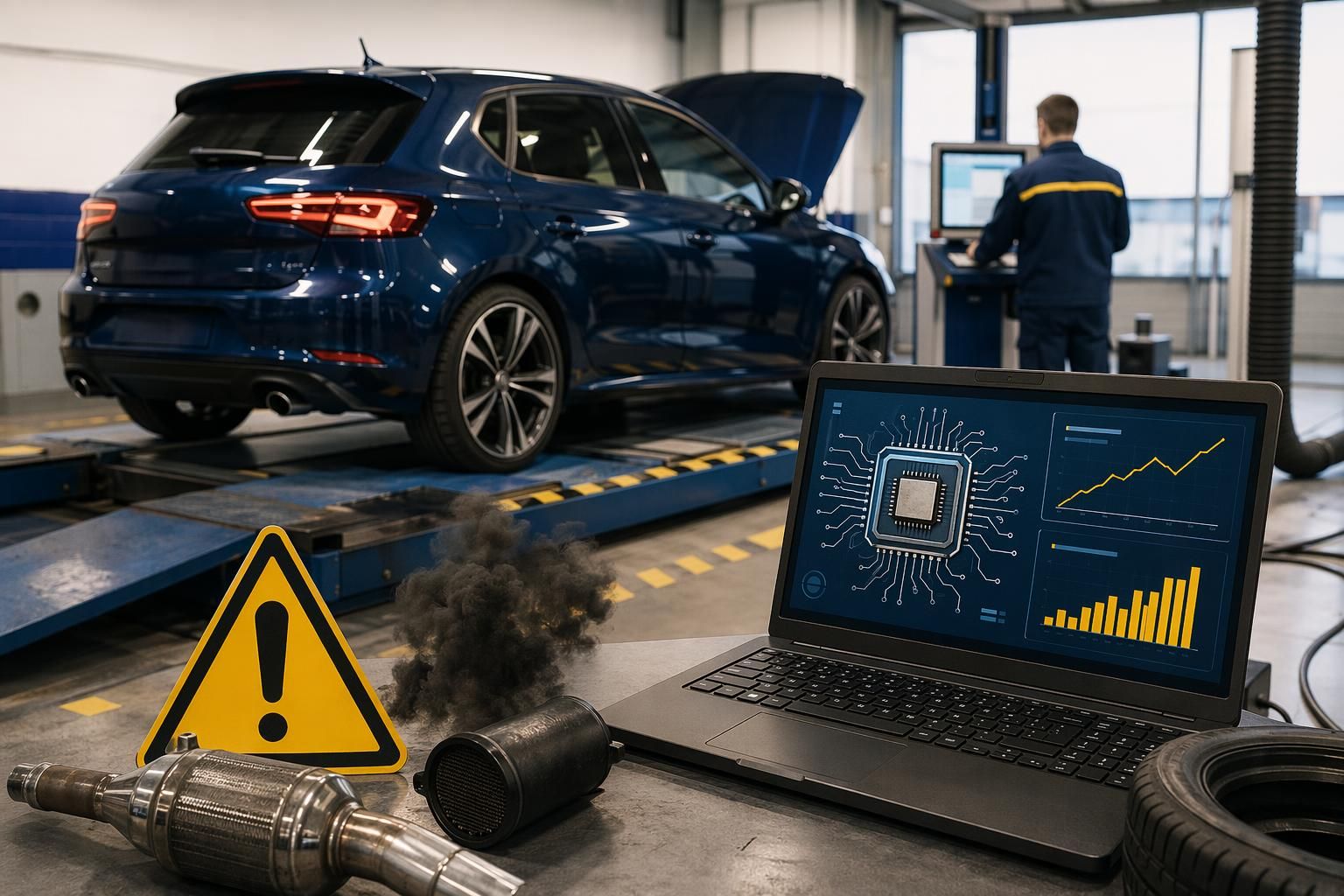 Les risques d'une voiture reprogrammée au contrôle technique