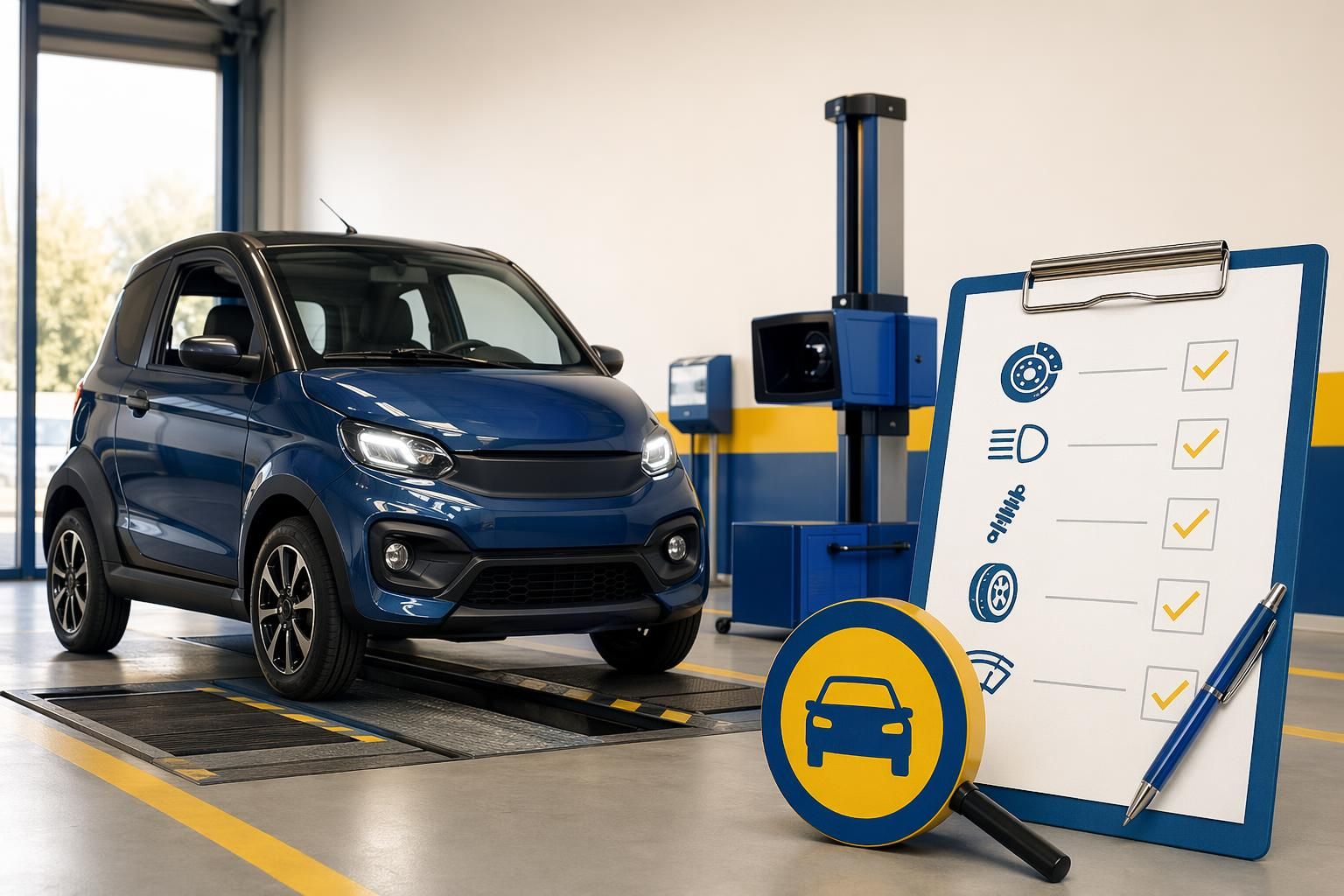 Y a-t-il un contrôle technique sur les voitures sans permis ?