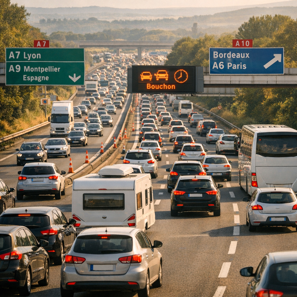 Quels axes étaient les plus chargés le samedi 8 juillet 2023, et à quelles heures fallait-il les éviter ?