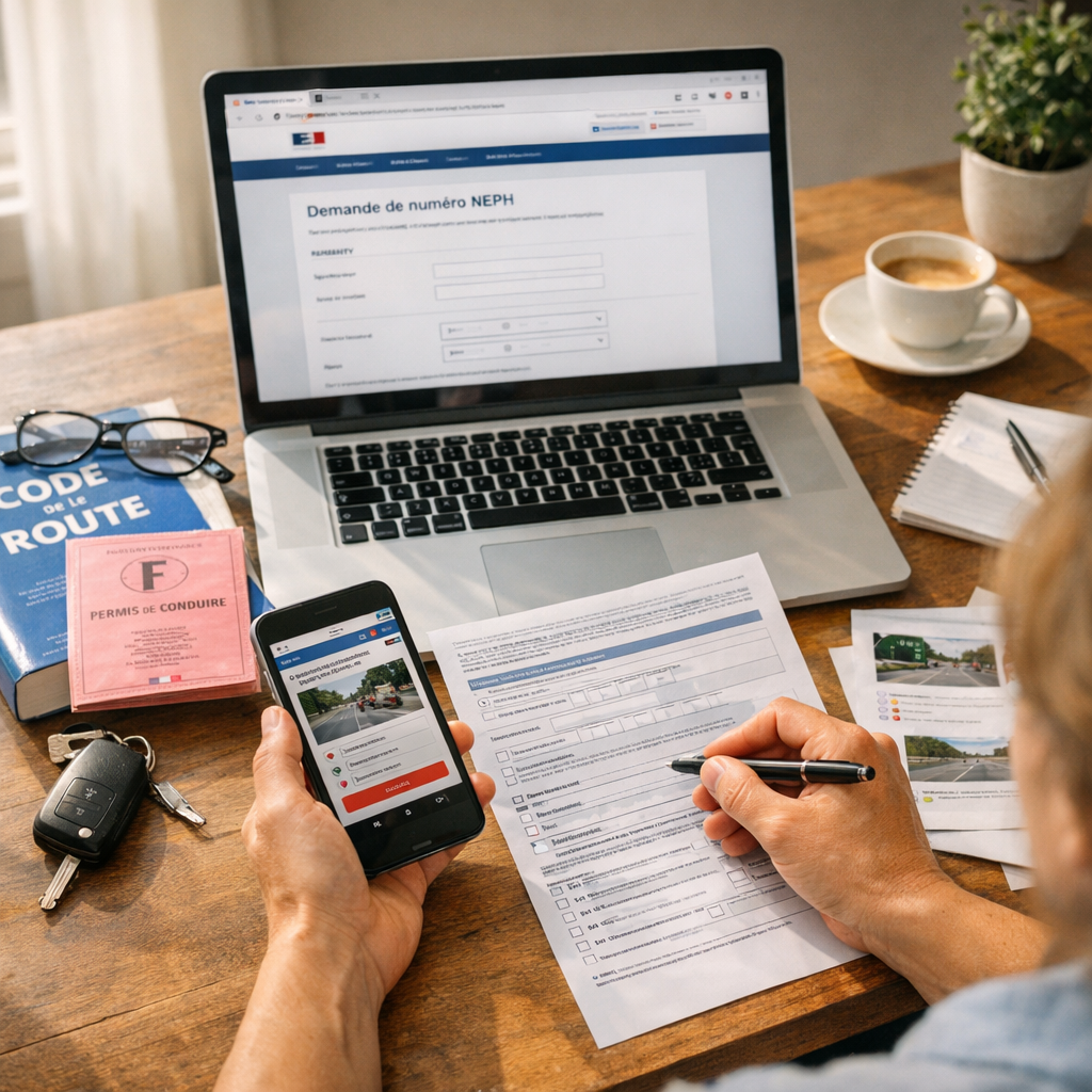 Comment obtenir son NEPH et s’inscrire au code en candidat libre