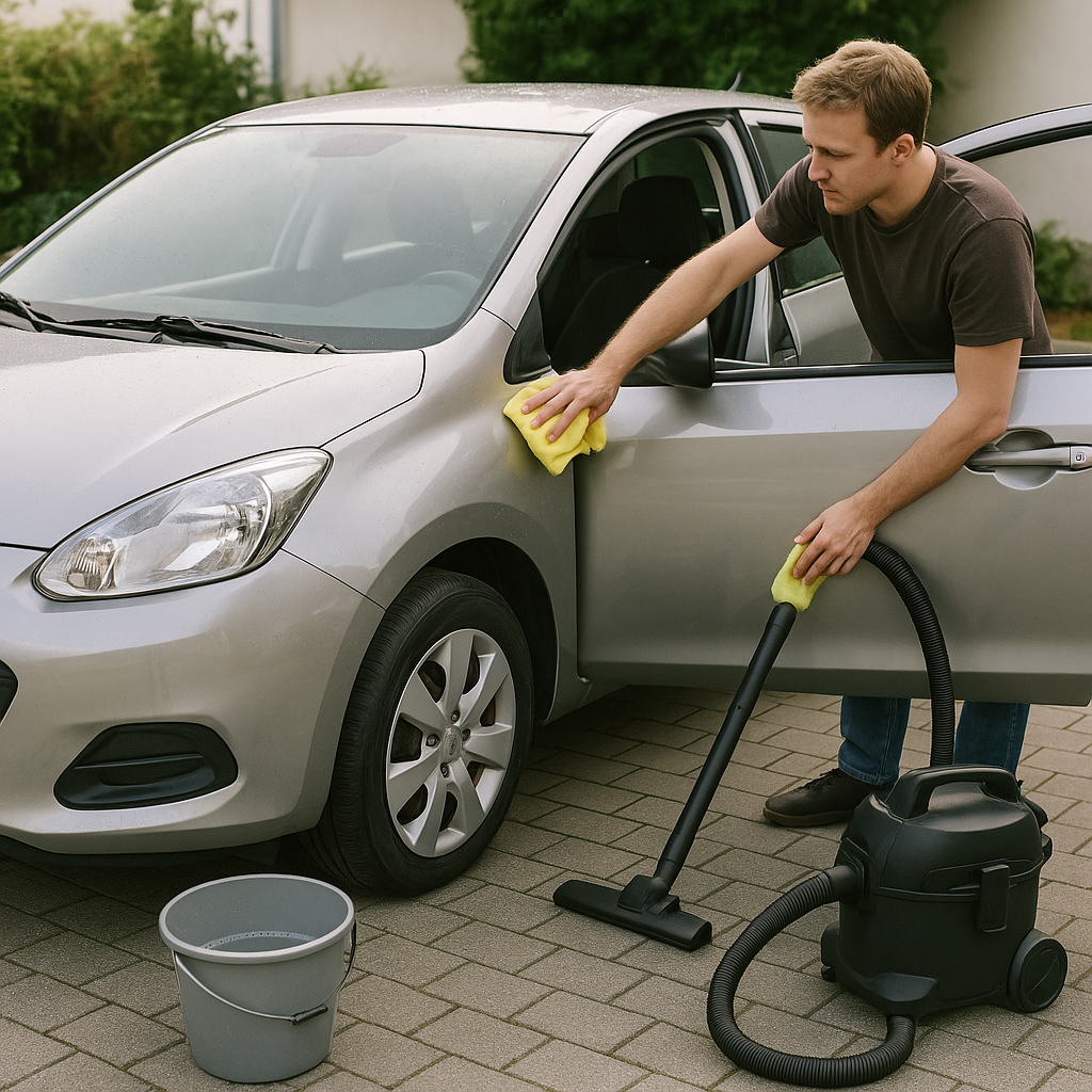Comment nettoyer sa voiture avant contrôle technique intérieur extérieur