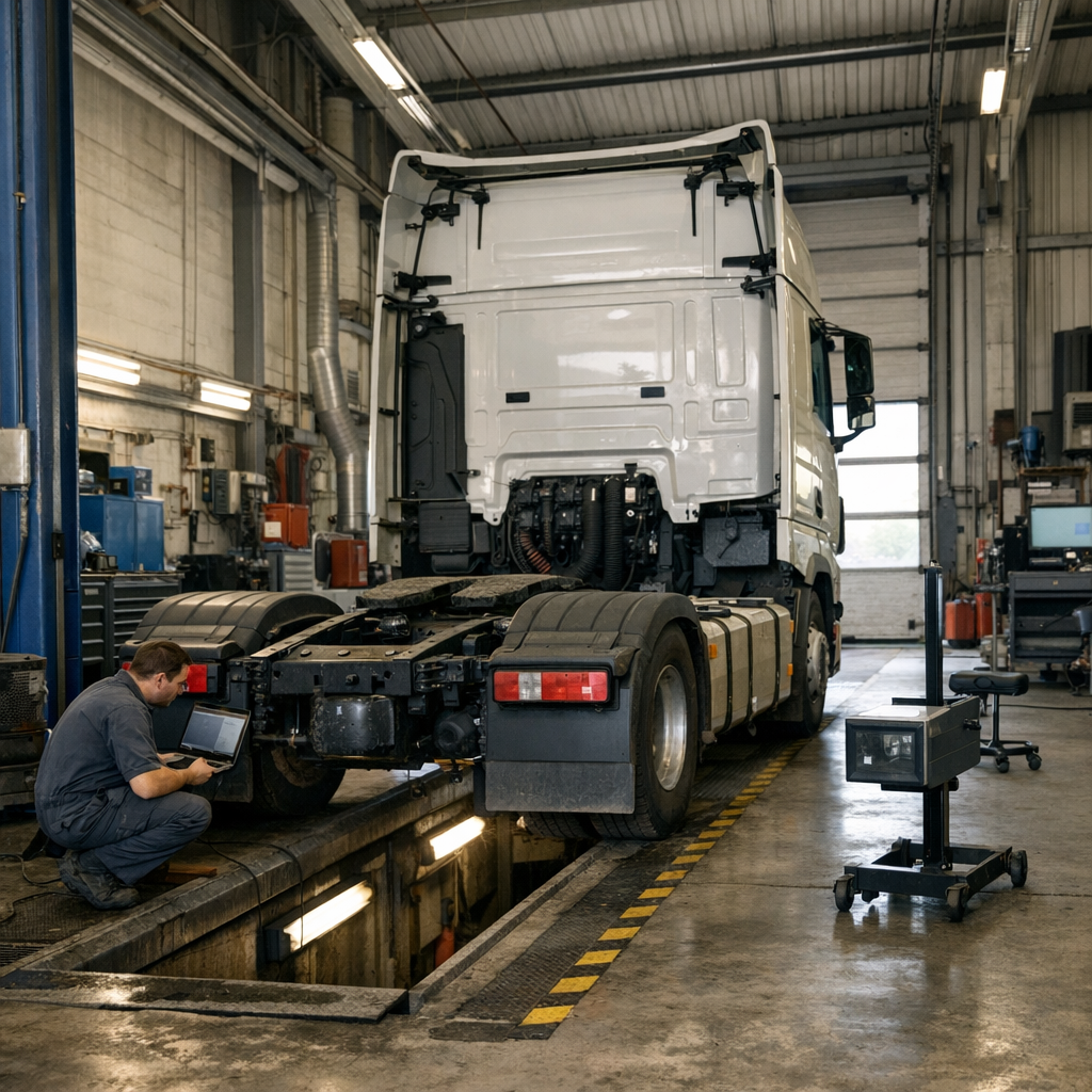 Controle technique camions : règles, délais et prix 2026