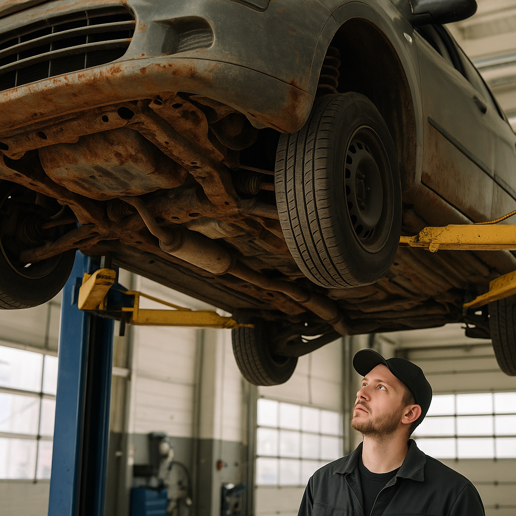 Contrôle technique avec corrosion sous caisse : risque de refus ?