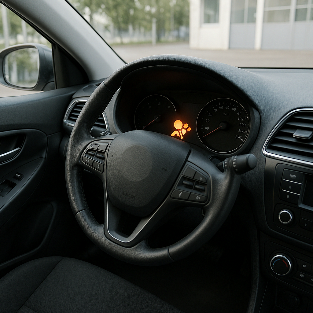 Contrôle technique avec voyant airbag allumé : que risquez-vous ?