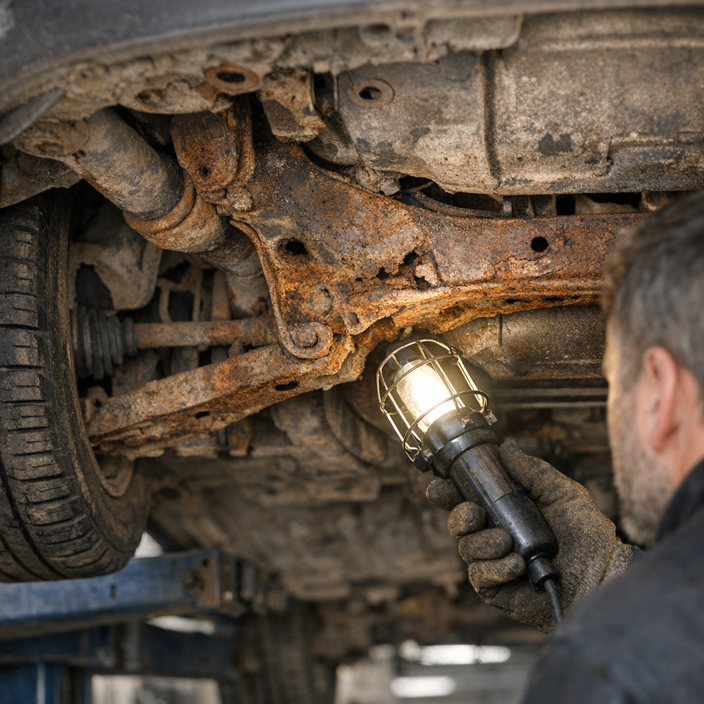 Corrosion contrôle technique : quand la rouille fait échouer