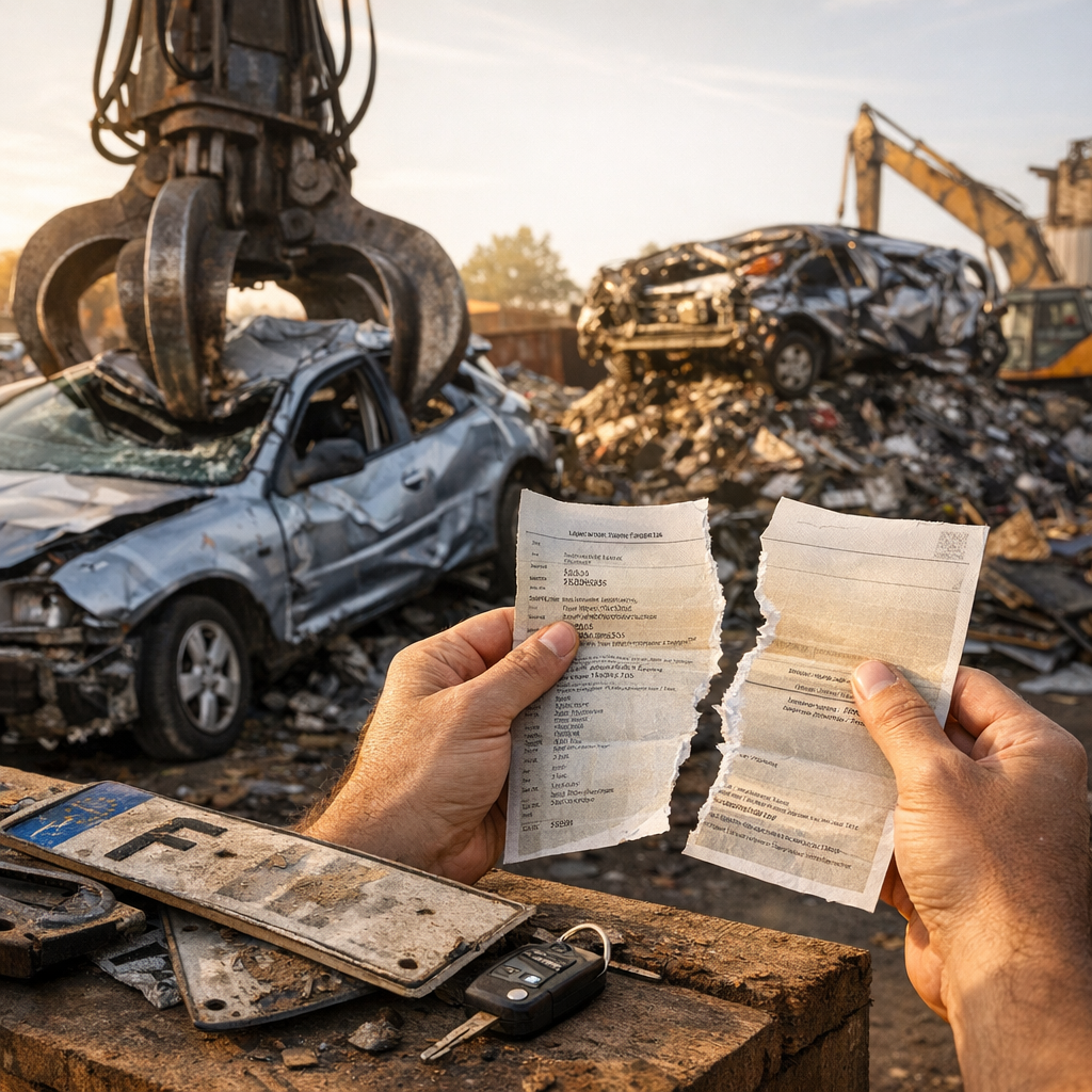 Dans quels cas un écrasement de carte grise peut intervenir en France