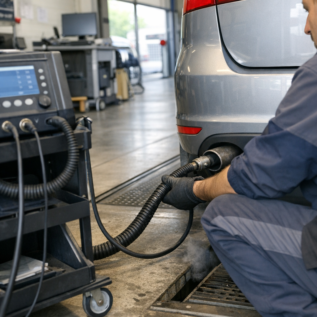 Émissions gazeuses contrôle technique : seuils, causes et solutions