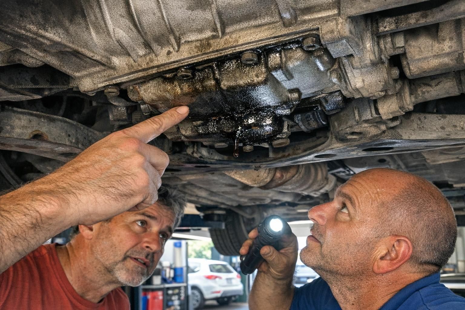 Contrôle technique fuite d'huile moteur : passe ou contre-visite ?