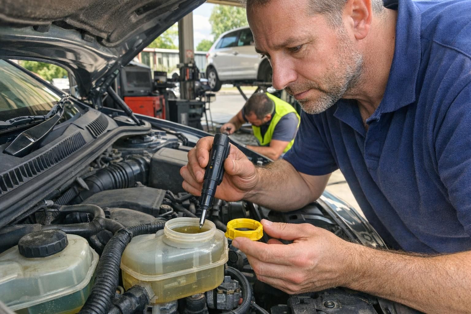 Pourquoi le contrôle technique liquide de frein et niveaux bloque parfois