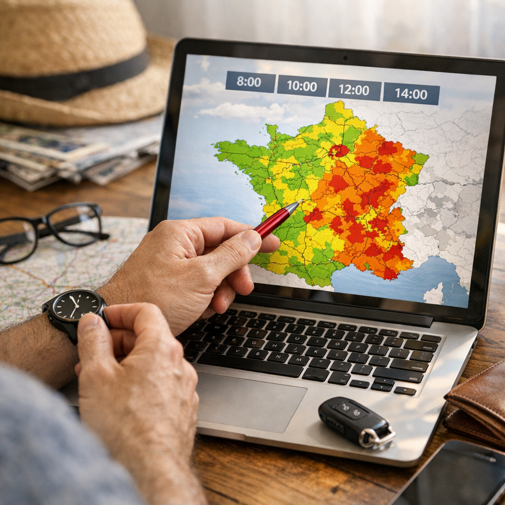 Comment lire une carte de prévision sans se tromper sur l'heure de départ