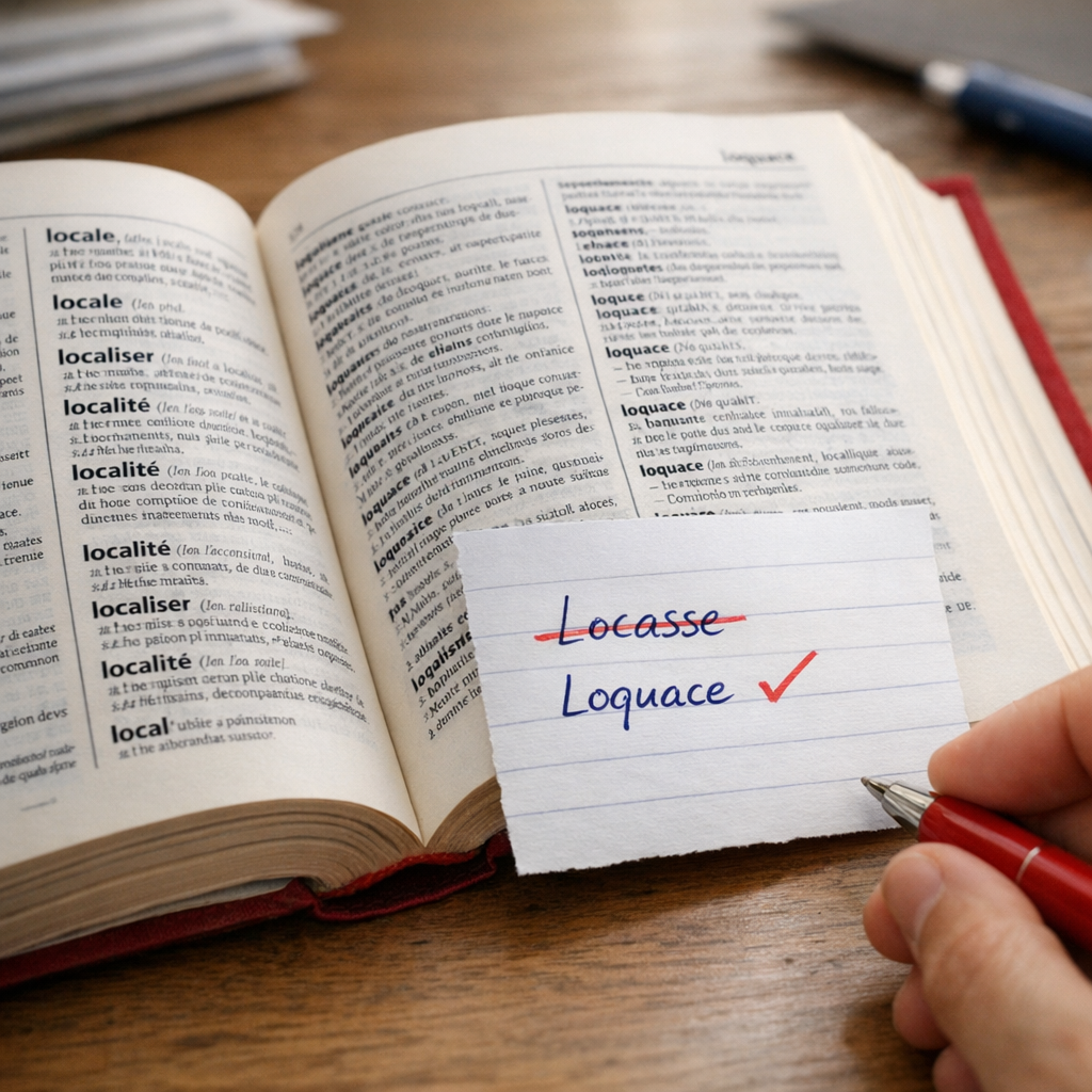 Locasse : faut-il écrire « loquace » ?