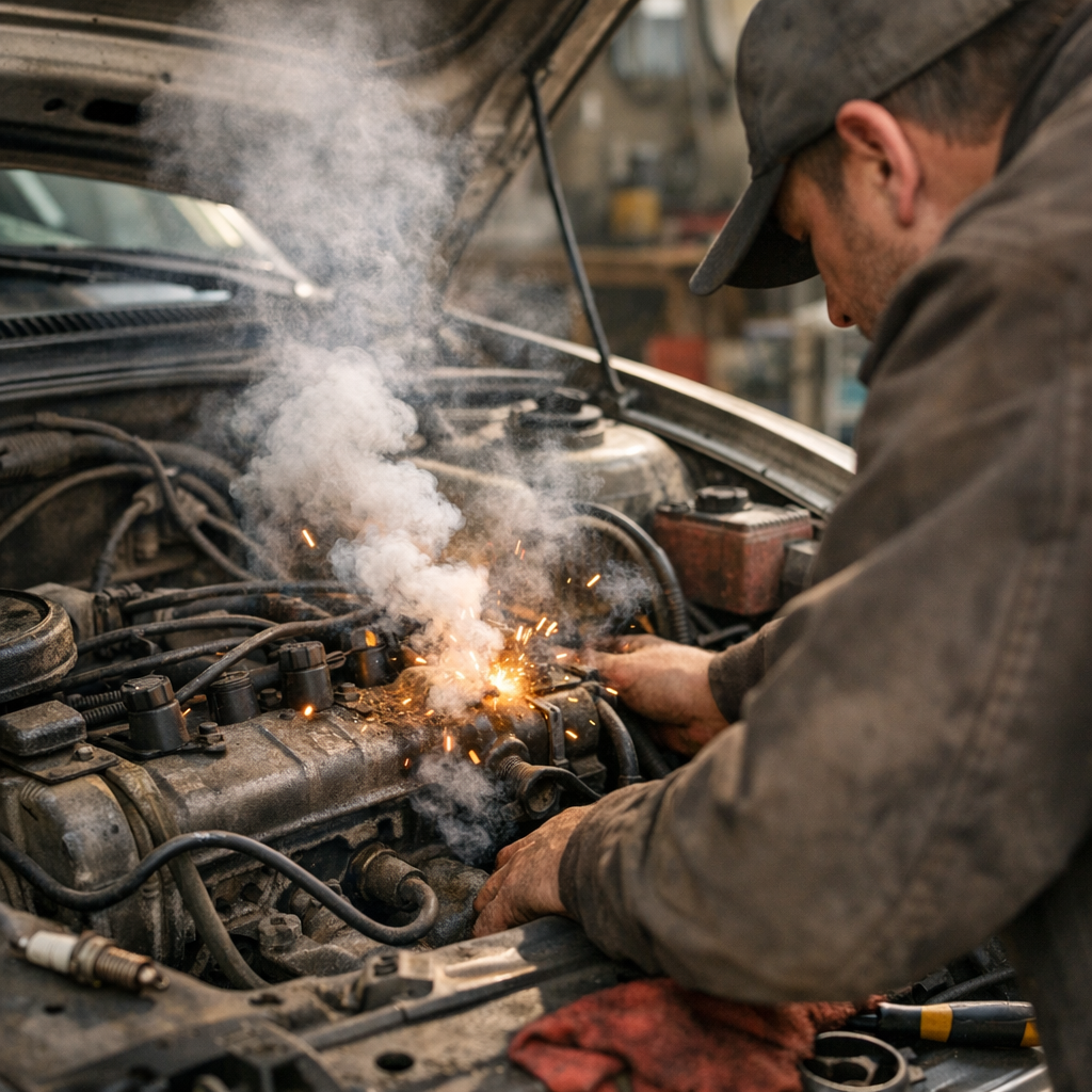 Pourquoi un moteur pétarade : les causes les plus fréquentes