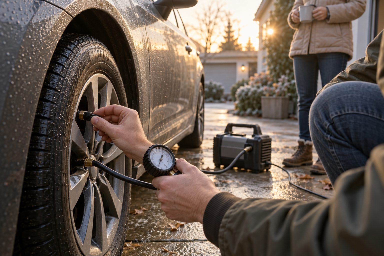 Gonfler ses pneus étape par étape, à froid et sans se précipiter