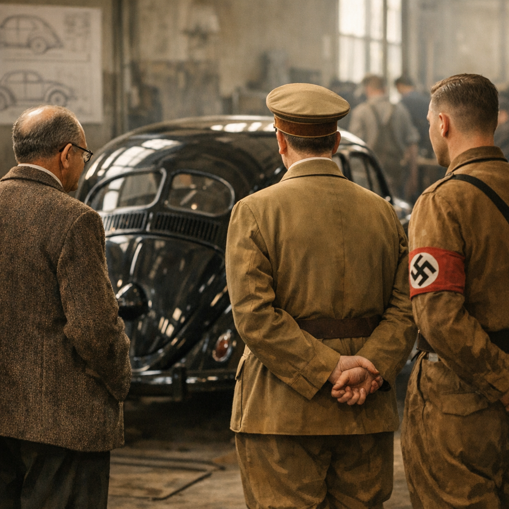Ferdinand Porsche, Hitler ou le Front allemand du travail : qui a fait quoi ?