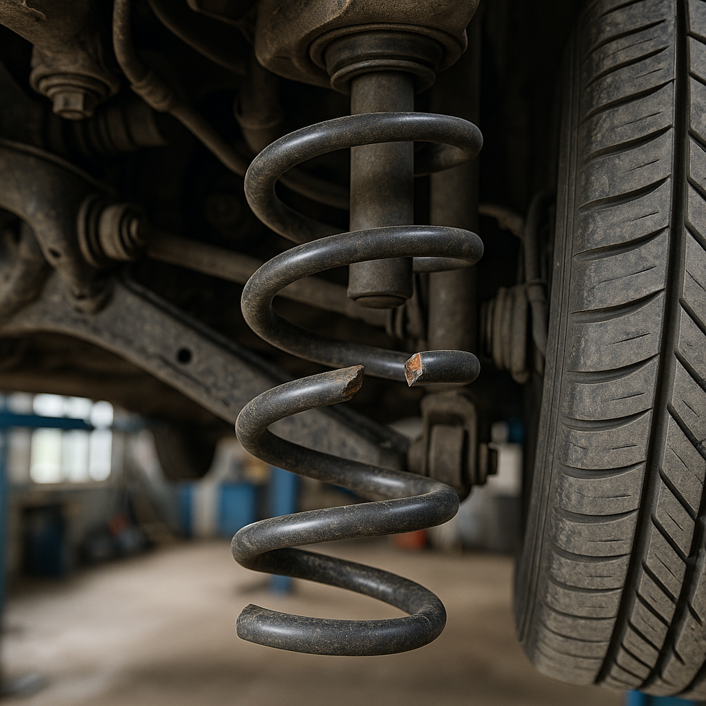 Ressort de suspension cassé contrôle technique : refus ou non ?